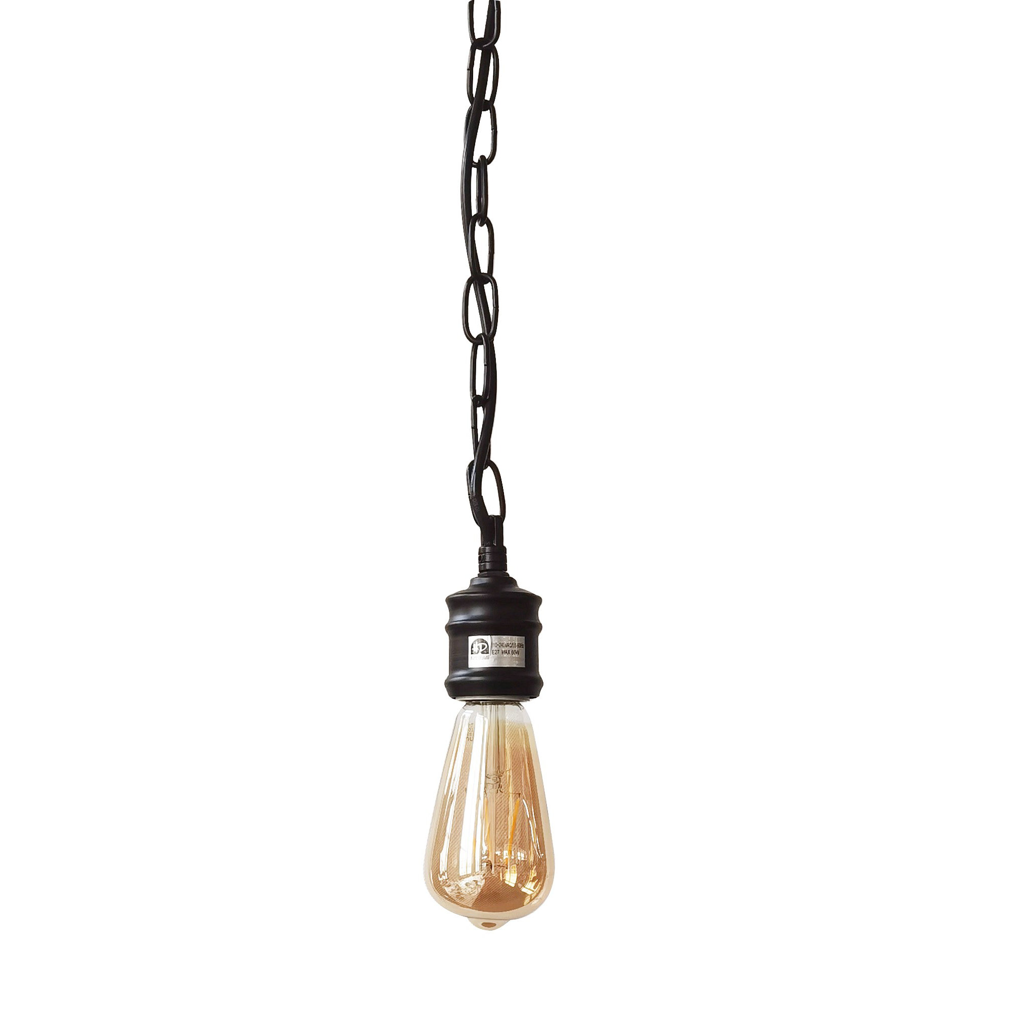 Pendant light no deals shade